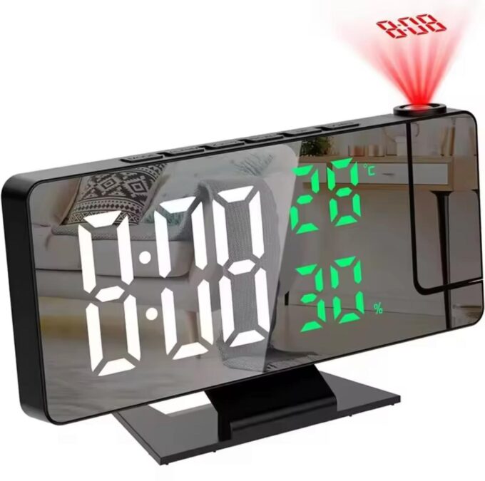 Reloj Proyector Negro DS 3618 LW